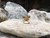 SJ2246 - Blue Sapphire Heart Ring Set in 18 Karat Gold Settings