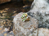 SJ2228 - Peridot with Diamond Earrings Set in 18 Karat Gold Settings