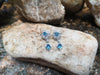 SJ2092 - Blue Topaz with Diamond Earrings Set in 18 Karat White Gold Settings