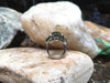 SJ2186 - Peridot Ring Set in 18 Karat White Gold Settings