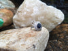 SJ6088 - Blue Sapphire with Diamond Ring Set in 18 Karat White Gold Settings