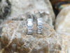 SJ2127 - White Sapphire Earrings Set in 18 Karat White Gold Settings