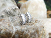 SJ2127 - White Sapphire Earrings Set in 18 Karat White Gold Settings