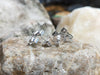 SJ6212 - White Sapphire Earrings Set in 18 Karat White Gold Settings