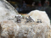 SJ6212 - White Sapphire Earrings Set in 18 Karat White Gold Settings