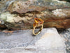 SJ2075 - Citrine Ring Set in 18 Karat Gold Settings