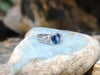 SJ6085 - Blue Sapphire with Diamond Ring Set in 18 Karat White Gold Settings