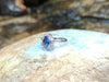 SJ1740 - Blue Sapphire with Diamond Ring Set in 18 Karat White Gold Settings