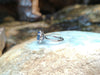 SJ1740 - Blue Sapphire with Diamond Ring Set in 18 Karat White Gold Settings