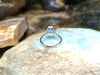 SJ1740 - Blue Sapphire with Diamond Ring Set in 18 Karat White Gold Settings