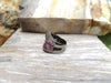 SJ2186 - Pink Sapphire with Brown Diamond Ring Set in 18 Karat White Gold Settings