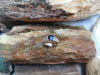 SJ6130 - Round Blue Sapphire with Diamond Ring Set in Platinum 950 Settings