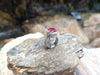 SJ1846 - GIA Certified Unheated 5cts Spinel with Diamond Ring Set in 18 Karat White Gold