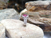 SJ1846 - GIA Certified Unheated 5cts Spinel with Diamond Ring Set in 18 Karat White Gold
