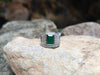 SJ1826 - Emerald with Diamond Ring Set in 18 Karat White Gold Settings