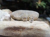 SJ1819 - Yellow Sapphire with Diamond Earrings Set in 18 Karat White Gold Settings