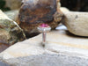 SJ6135 - GIA Certified Unheated 4 Cts Pink Sapphire with Diamond Ring in 18Kt White Gold