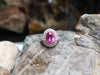 SJ6135 - GIA Certified Unheated 4 Cts Pink Sapphire with Diamond Ring in 18Kt White Gold