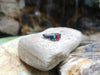 SJ1846 - Ruby, Emerald and Blue Sapphire Ring Set in 18 Karat White Gold Settings