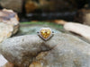 SJ2546 - Heart Shape Yellow Sapphire with Diamond Ring Set in 18 Karat White Gold