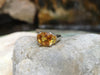 SJ1867 - Yellow Sapphire Ring Set in Platinum 950 Settings