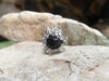SJ1890 - Meteorite with Diamond Ring Set in 18 Karat White Gold Settings