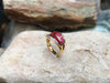 SJ1946 - Ruby with Diamond Ring Set in 18 Karat Gold Settings
