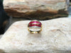 SJ1946 - Ruby with Diamond Ring Set in 18 Karat Gold Settings