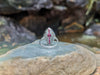 SJ1788 - Ruby with Diamond Ring Set in 18 Karat White Gold Setting