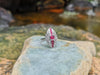 SJ1788 - Ruby with Diamond Ring Set in 18 Karat White Gold Setting