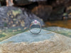 SJ1788 - Ruby with Diamond Ring Set in 18 Karat White Gold Setting