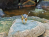 SJ1846 - Blue Sapphire with Diamond Ring Set in 18 Karat Gold Settings
