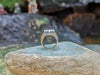 SJ1808 - Blue Sapphire with Diamond Ring Set in 18 Karat Gold Settings
