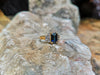 SJ2126 - Blue Sapphire with Diamond Ring Set in 18 Karat Gold Settings