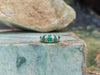 SJ1930 - Emerald with Diamond Ring Set in 18 Karat White Gold Settings