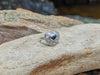 SJ1809 - Heart Shape Blue Sapphire with Diamond Ring Set in 18 Karat White Gold Settings