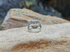 SJ1809 - Heart Shape Blue Sapphire with Diamond Ring Set in 18 Karat White Gold Settings