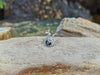 SJ6081 - Blue Sapphire with Diamond Ring Set in 18 Karat White Gold Settings