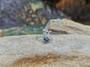 SJ6081 - Blue Sapphire with Diamond Ring Set in 18 Karat White Gold Settings