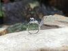 SJ6081 - Blue Sapphire with Diamond Ring Set in 18 Karat White Gold Settings