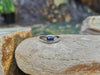 SJ1914 - Blue Sapphire with Diamond Ring Set in 18 Karat White Gold Settings