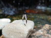 SJ1432 - Blue Sapphire 0.94 Carat with Diamond 0.18 Carat Ring Set in 18 Karat White Gold