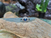 SJ1952 - Blue Sapphire with Diamond Ring Set in 18 Karat White Gold Settings
