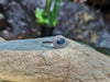 SJ1952 - Blue Sapphire with Diamond Ring Set in 18 Karat White Gold Settings