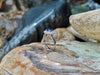 SJ1952 - Blue Sapphire with Diamond Ring Set in 18 Karat White Gold Settings