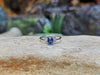 SJ1935 - Blue Sapphire with Diamond Ring Set in 18 Karat White Gold Settings