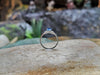 SJ1935 - Blue Sapphire with Diamond Ring Set in 18 Karat White Gold Settings