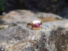 SJ1787 - Star Ruby Ring Set in 18 Karat Rose Gold Settings