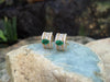 SJ1527 - Emerald with Diamond Earrings Set in 18 Karat Gold Settings