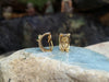 SJ1527 - Emerald with Diamond Earrings Set in 18 Karat Gold Settings